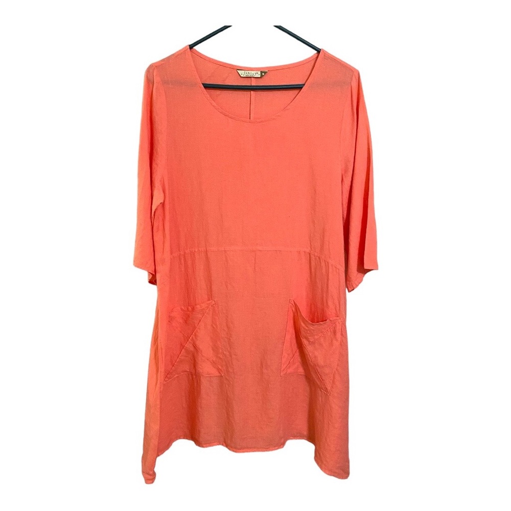 Chalet Linen Pumpkin Tunic M